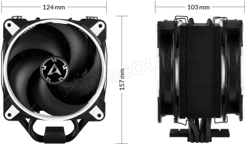 Photo de Ventilateur processeur Arctic Freezer 34 eSports Duo (Noir/Blanc)