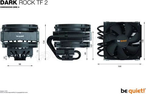 Photo de Ventilateur processeur be quiet! Dark Rock TF2