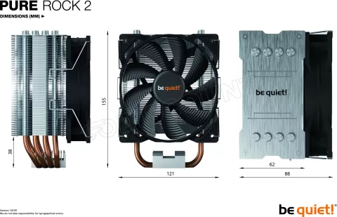 Photo de Ventilateur processeur be quiet! Pure Rock 2 (Argent)