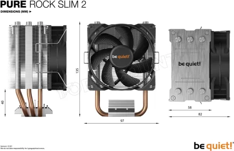 Photo de Ventilateur processeur be quiet! Pure Rock Slim 2