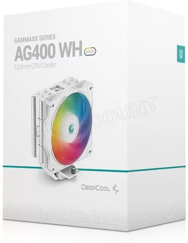 Photo de Ventilateur processeur DeepCool AG400 RGB (Blanc)