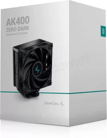 Photo de Ventilateur processeur DeepCool AK400 Zero Dark (Noir)