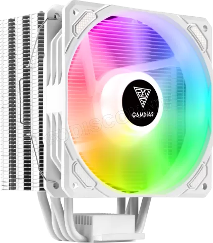 Photo de Ventilateur processeur Gamdias Boreas E1-410 RGB (Blanc)