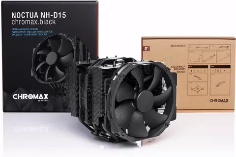 Photo de Ventilateur processeur Noctua NH-D15 Chromax (Noir)