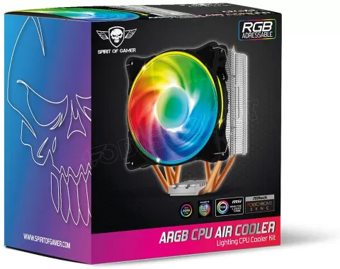 Photo de Ventilateur processeur Spirit of Gamer Air Cooler RGB (Noir)