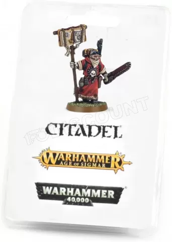 Photo de Warhammer 40k - Astra Militarum Missionnaire avec Épée-tronçonneuse