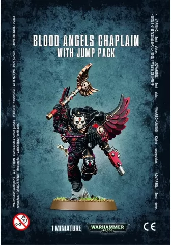 Photo de Warhammer 40k - Blood Angels Chapelain avec Réacteur Dorsal