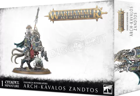 Photo de Warhammer AoS - Ossiarch Bonereapers Arch-Kavalos Zandtos Dark Lance Of Ossia