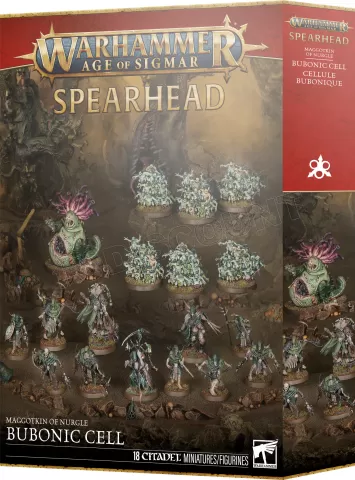 Photo de Warhammer AoS - Spearhead Maggotkin of Nurgle : Bubonic Cell (2026)