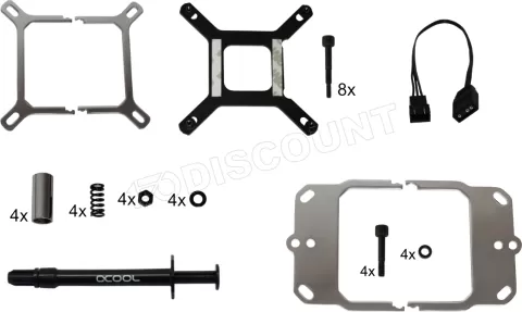 Photo de Waterblock CPU Alphacool Eisblock XPX Aurora RGB (Transparent/Argent)