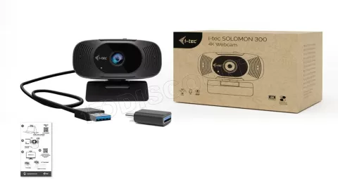 Photo de Webcam I-Tec Solomon 300 4K Ultra HD (Noir)