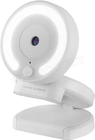 Photo de Webcam Mars Gaming MWPro Full HD rétroéclairé (Blanc)