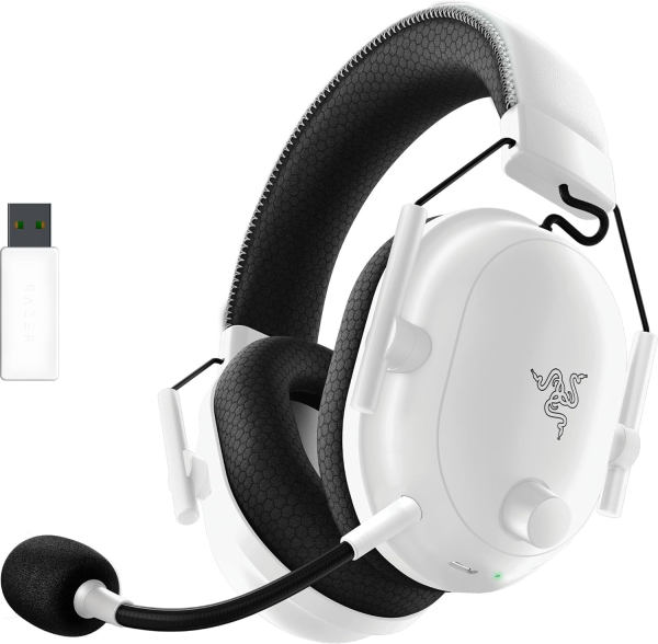 Le confort est au c?ur du design du Casque Gamer sans fil Razer BlackShark V2 Pro (Blanc).