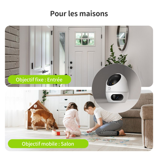 Une double vision dans une seule caméra